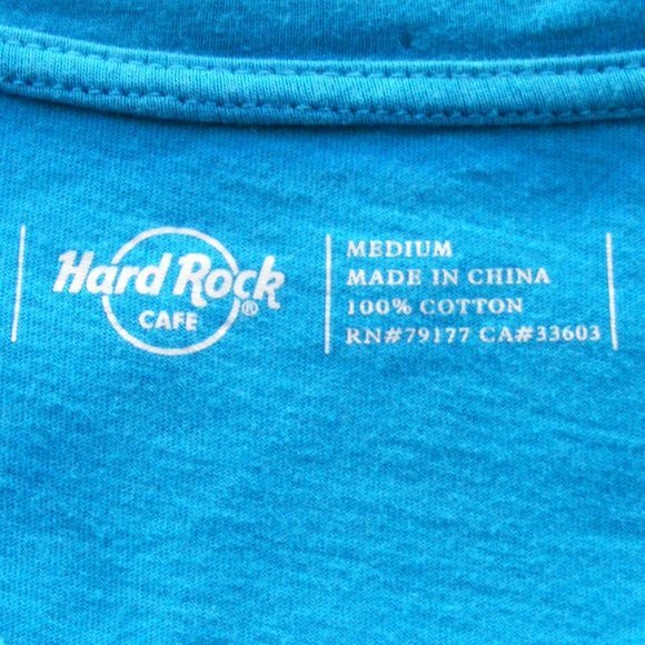 HARD ROCK CAFE New Orleans Tshirt, Ladies M, Bright Blue, SS - Picture 8 of 8